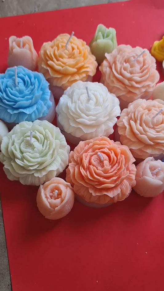 Peony candle