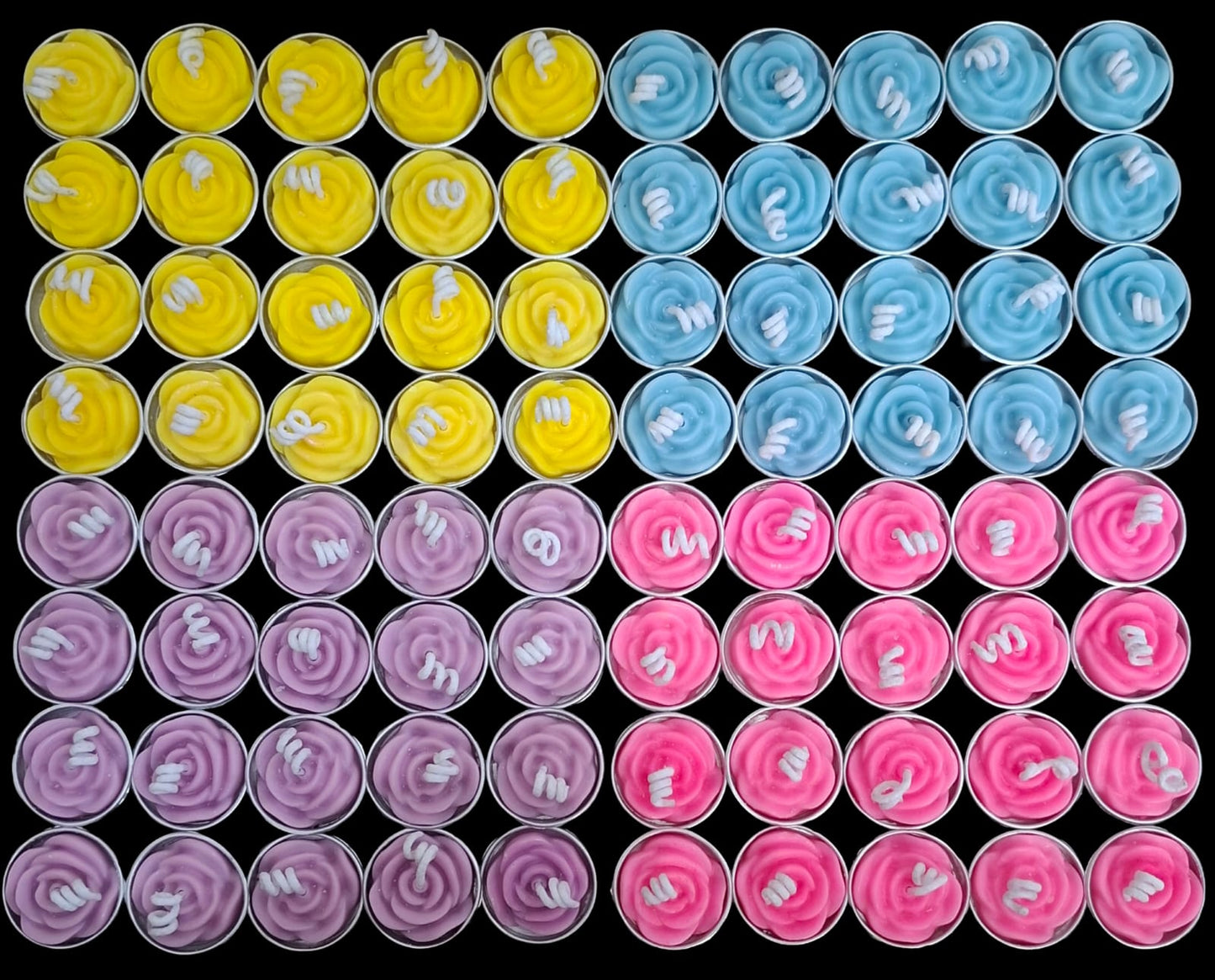 Soy Wax Tealight Candles box of 80 – Long Burning, Eco-Friendly, Handmade